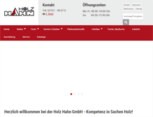 Tablet Screenshot of holzhahn.de